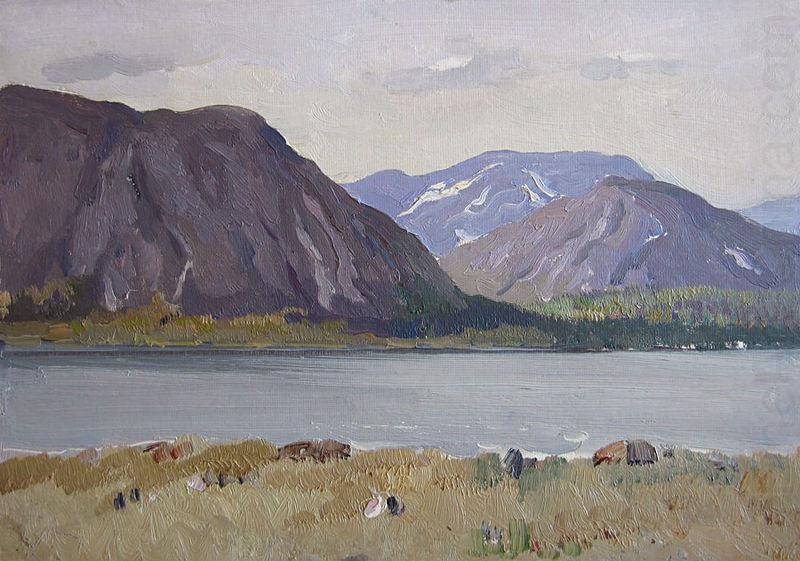 unknow artist In Altai Mountains china oil painting image